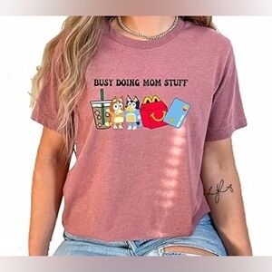 BLUEY BUSY DOING MOM STUFF TEE